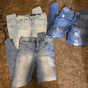 3 pairs of size 28 waist jeans